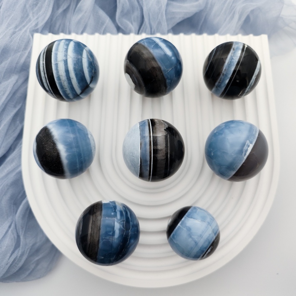 Owyhee Opal Blue Opal Sphere